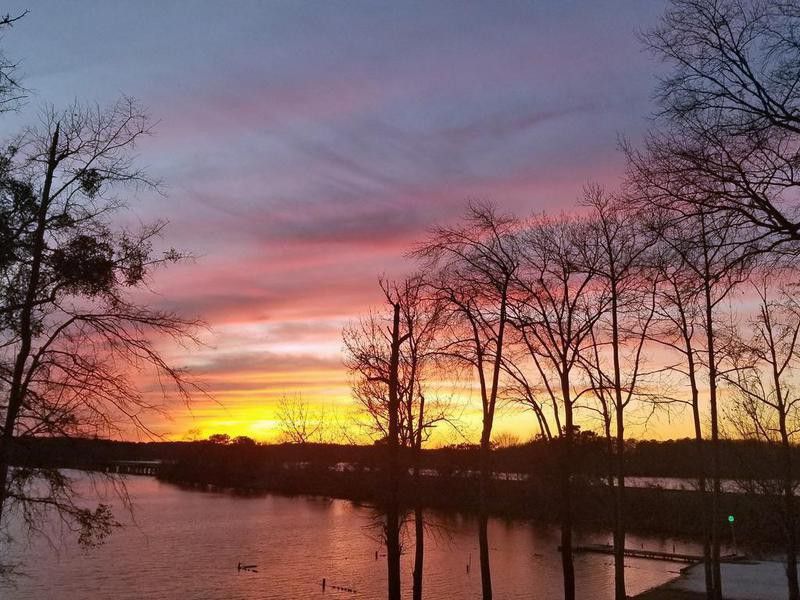 Sunset on Lake Oconee in Greensboro Georgia
