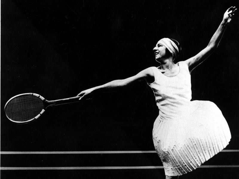 Suzanne Lenglen, an early female tennis star