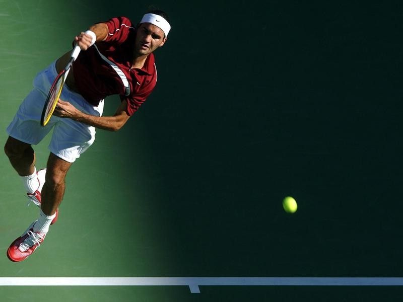 Swiss tennis star Roger Federer