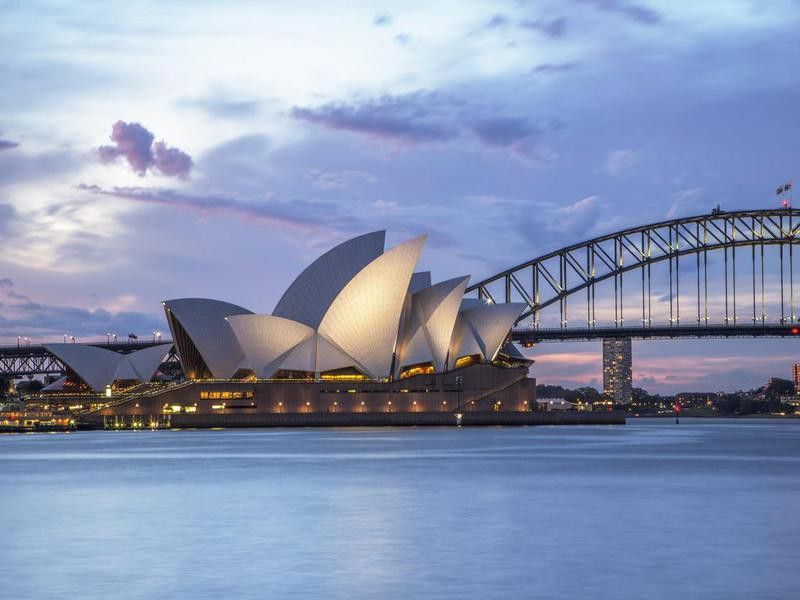 Sydney Opera House in the evening
