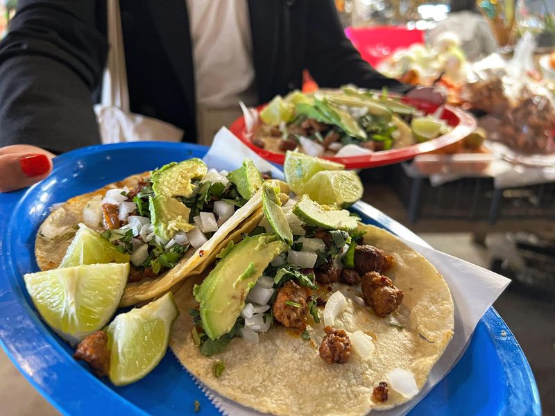 Tacos at Azteca Farmers Market