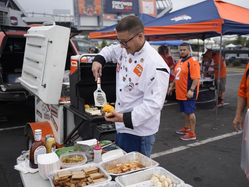 Tailgate party at Mile High