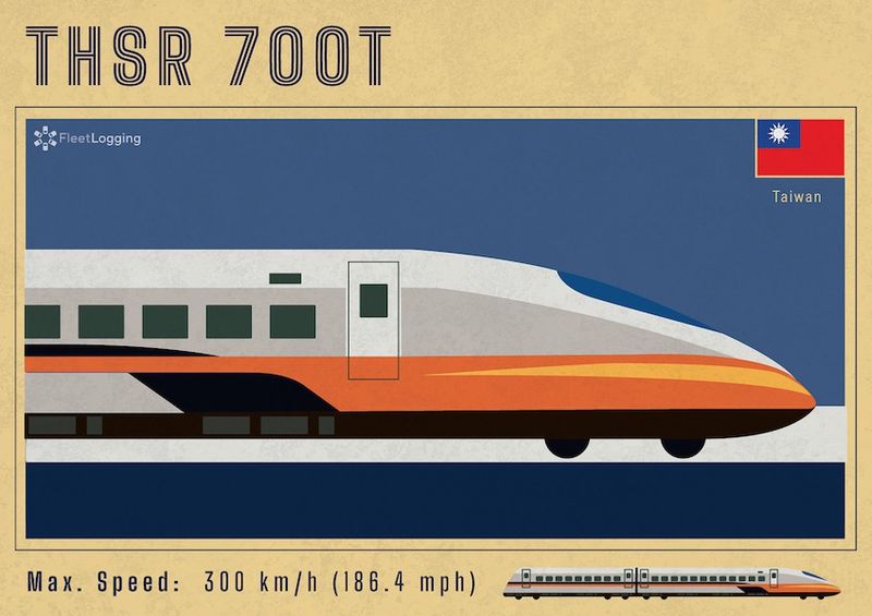 Taiwan High-Speed Railway 700T model