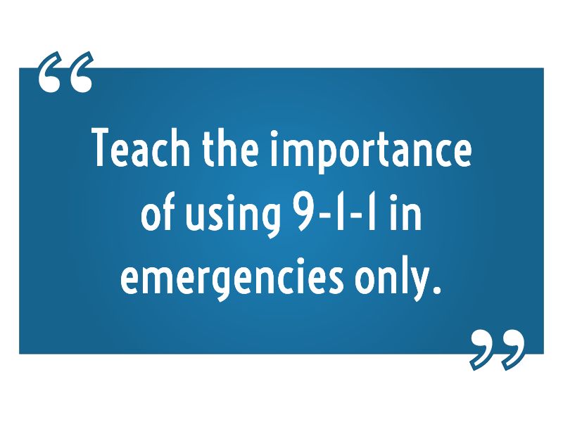 Teach kids what to tell a 9-1-1 operator