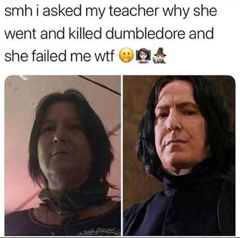 Teacher that looks like Snape