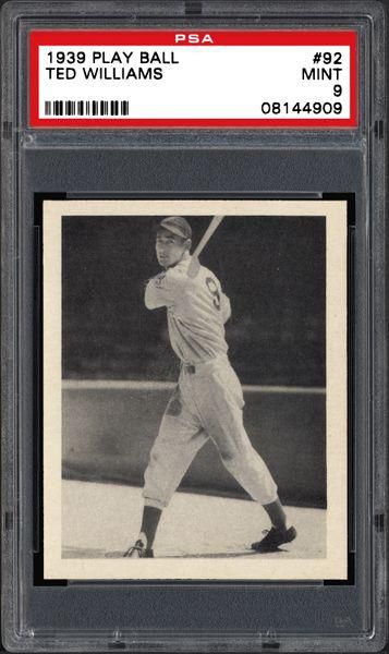 Ted Williams 1939 Play Ball Card