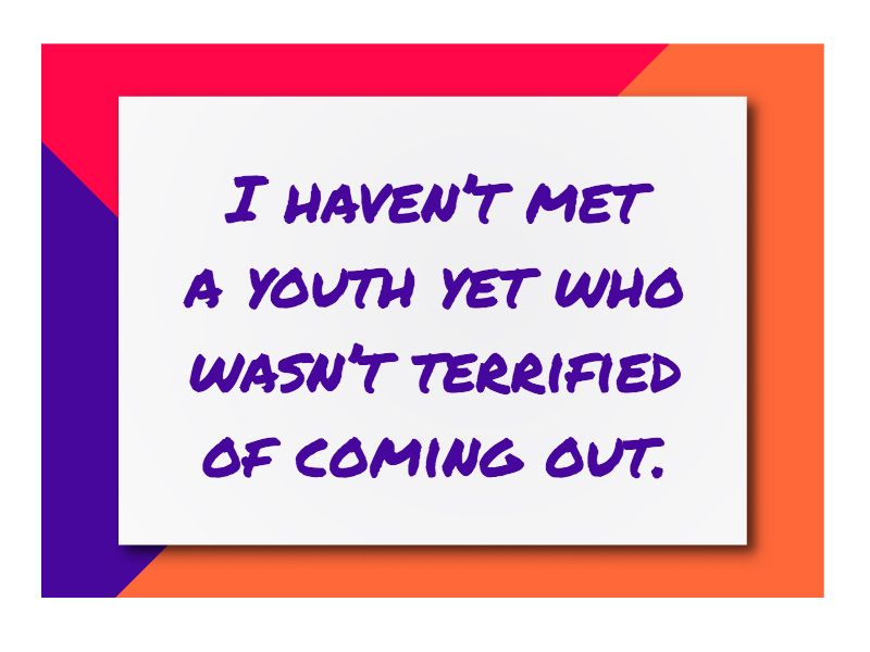 Teens are afraid of coming out