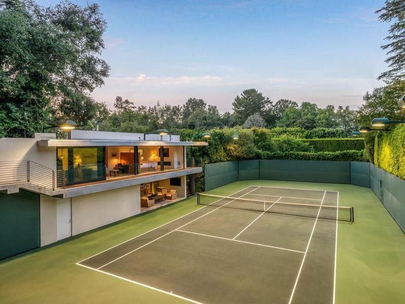 Tennis Court and Guest House