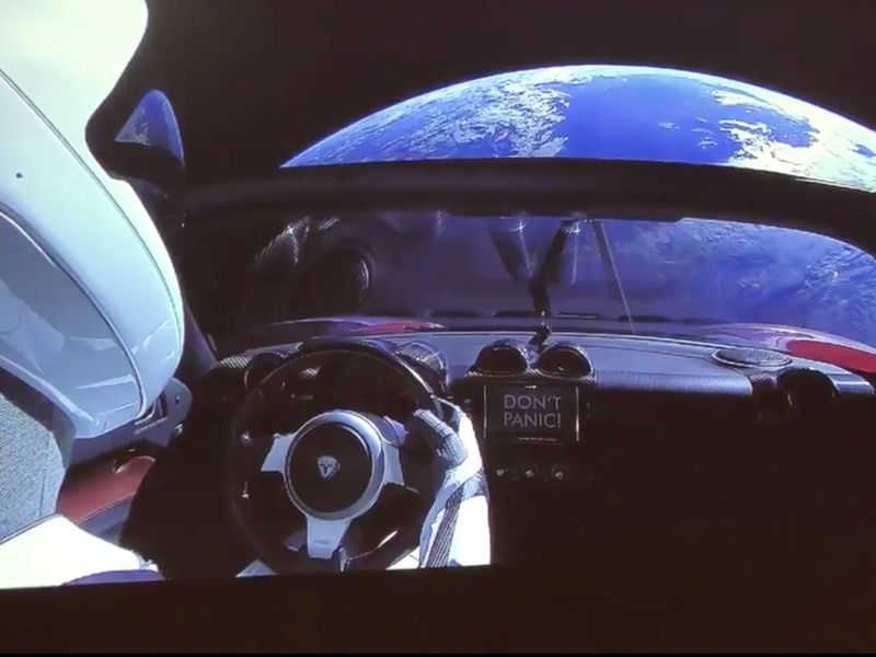 Tesla in space