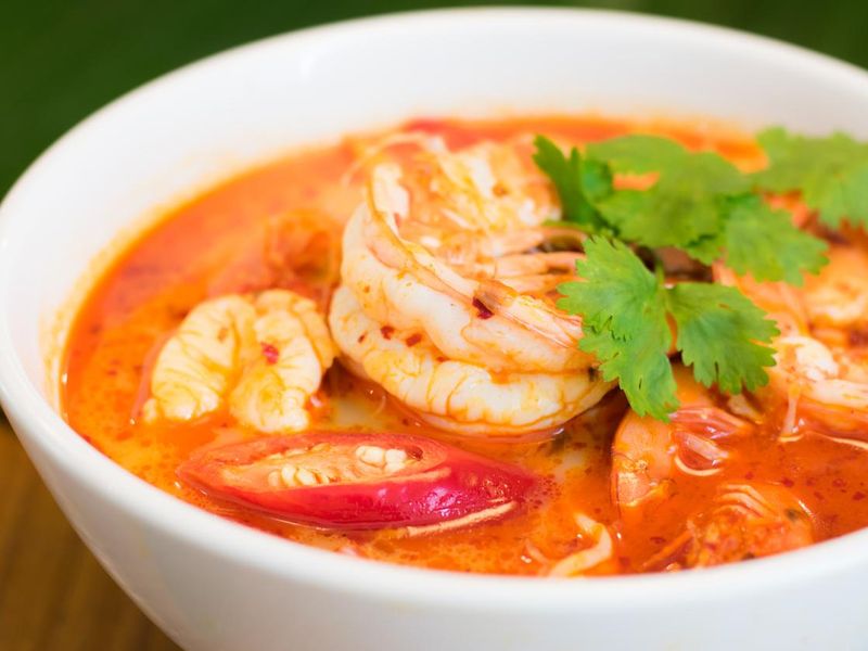 Thai spicy shrimp soup (Tom Yum Kung)