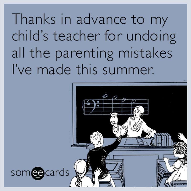 Thank you to teachers for fixing our parenting mistakes meme