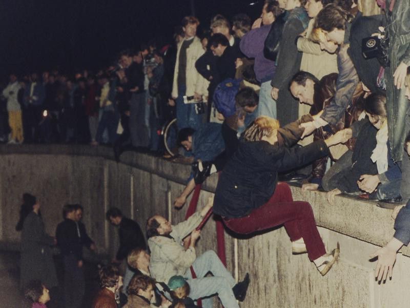 The Berlin Wall Falls