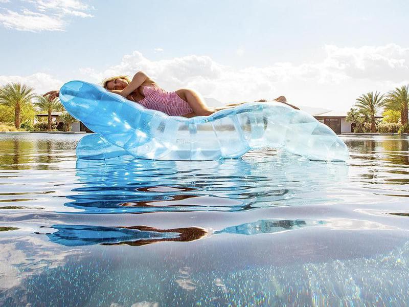 The Clear Blue Chaise Lounger will help you live large this summer