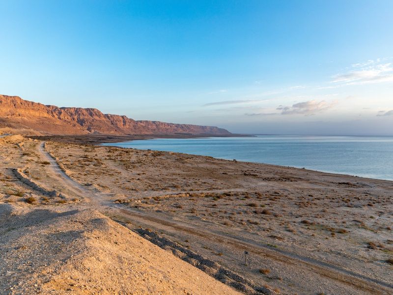The Dead Sea on Highway 90 in Israel
