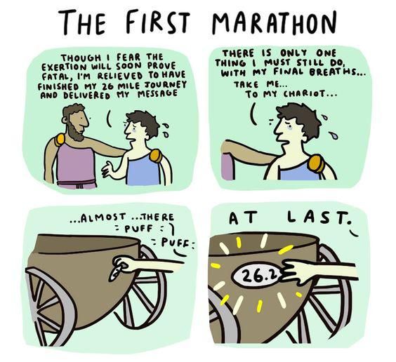 The first marathon meme