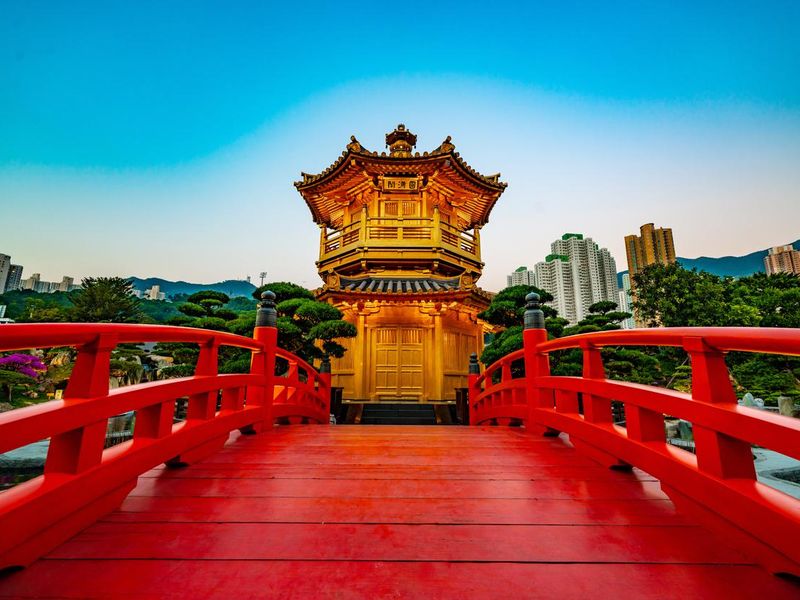 The golden Pavilion of Absolute Perfection in Hong Kong