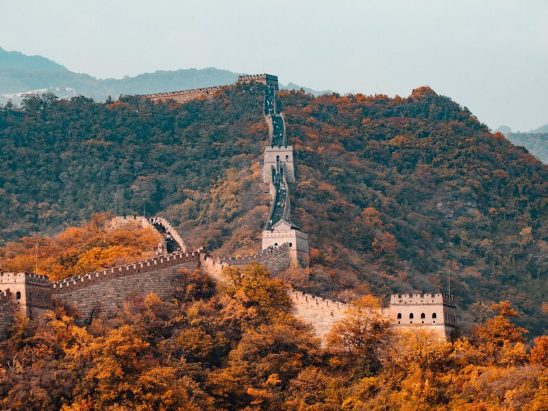 The Great Wall in the fall