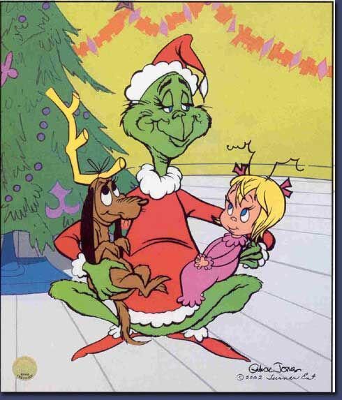 The Grinch with Max and Cindy-Lou Who