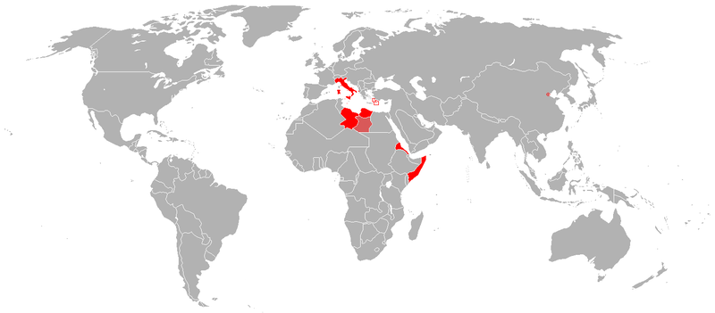 The Italian empire in 1914