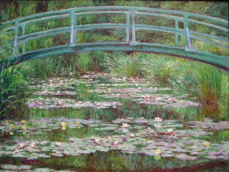 "The Japanese Footbridge" by Claude Monet