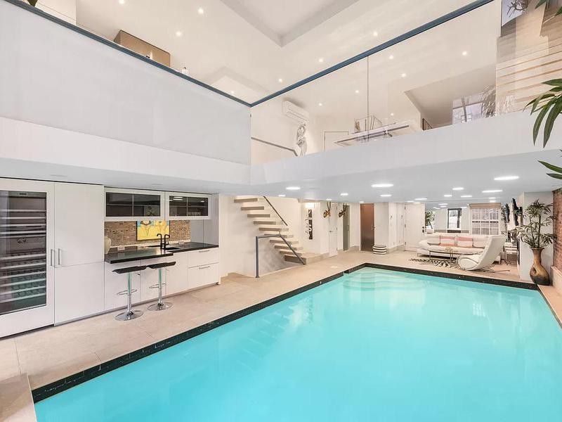 The living room pool in New York
