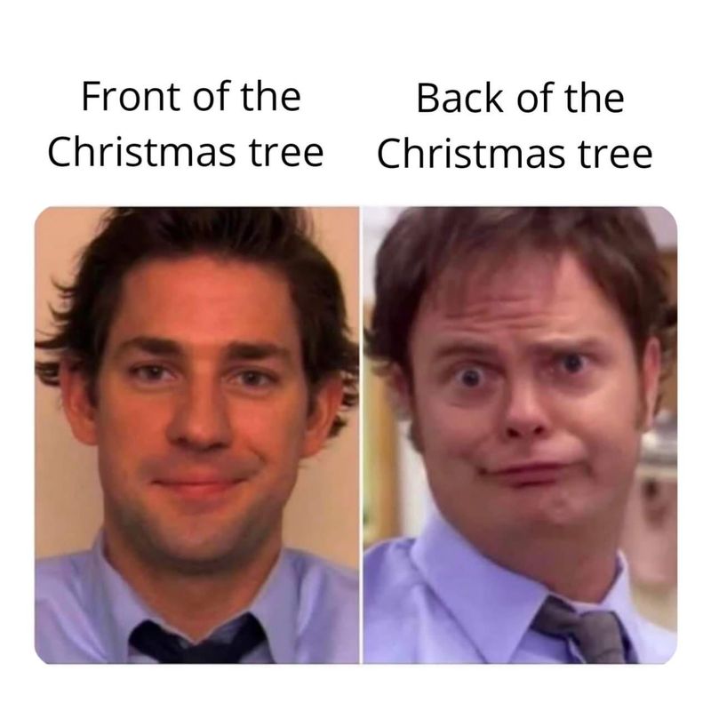 The Office Christmas tree meme