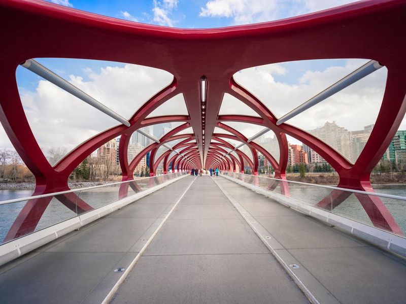 The Peace Bridge in Calgary
