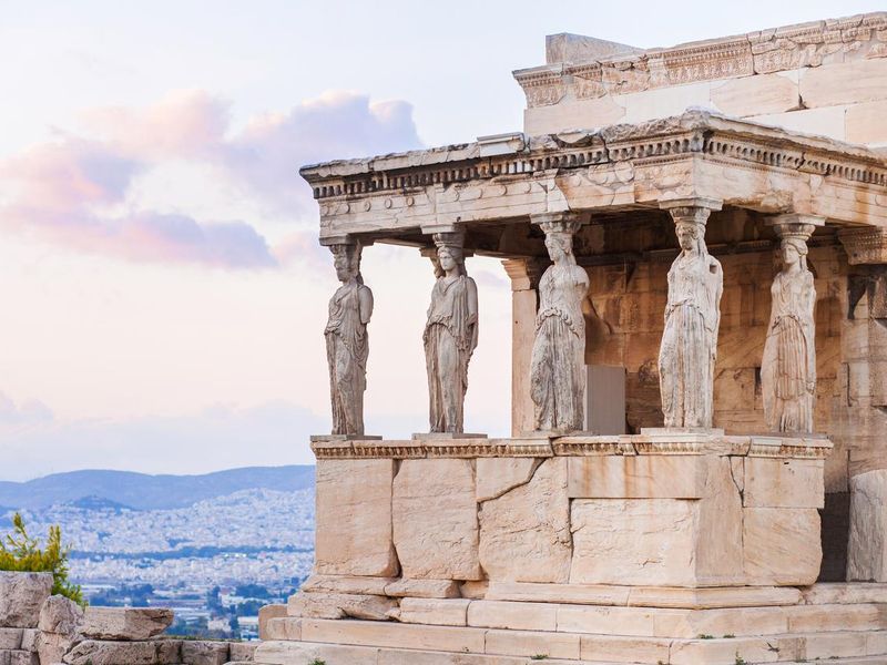 The Porch of the Caryatids in Acropolis, Athens