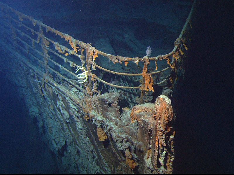 The sunken Titanic