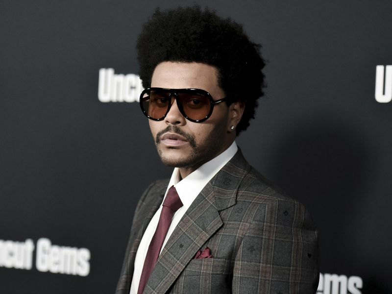 The Weeknd at "Uncut Gems" premiere in 2019