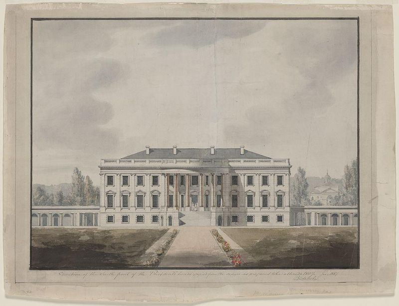 The White House in 1817