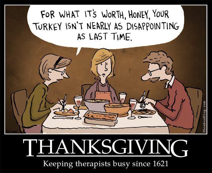 Therapy after Thanksgiving meme