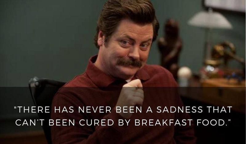 There has never been a sadness that can't be cured by breakfast food.