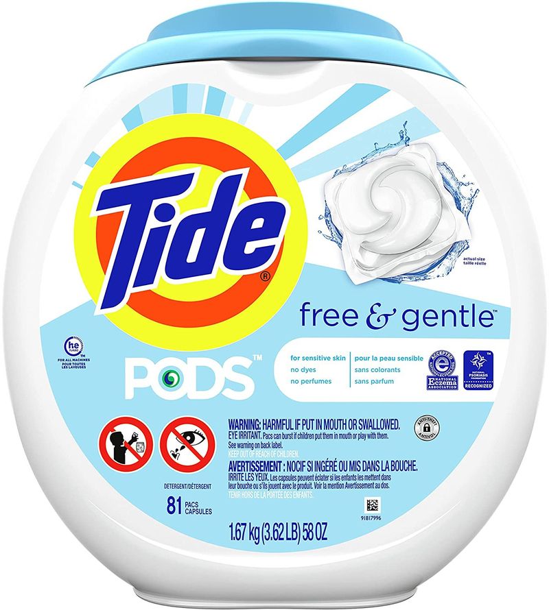 Tide Pods Free and Gentle detergent