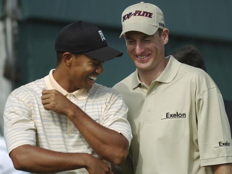 Tiger Woods and Jim Furyk