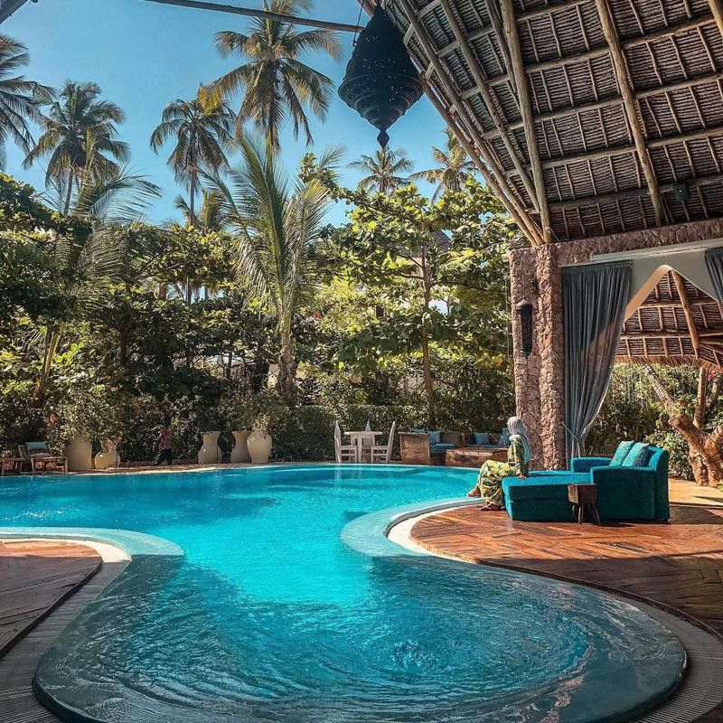 Tiki Dream Pool in Zanzibar