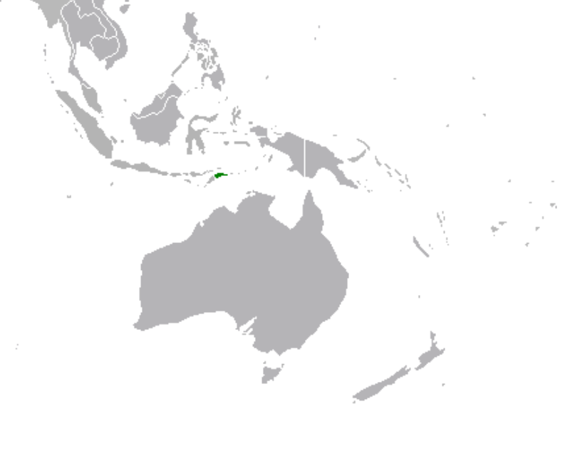 timor leste on a map