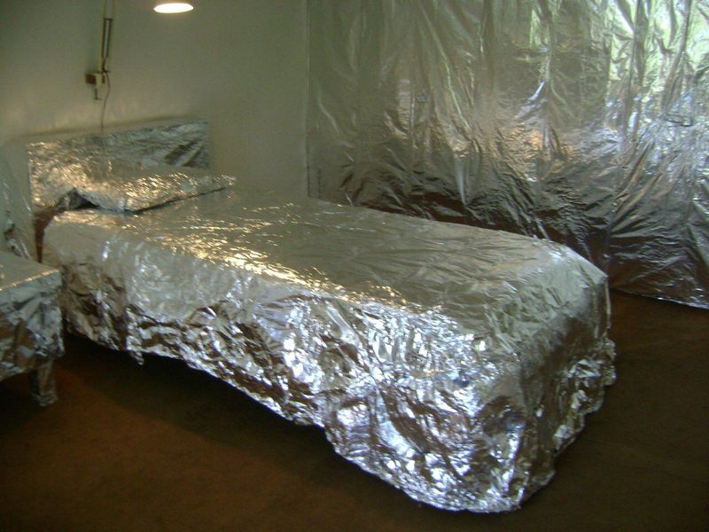 tin foil bedroom