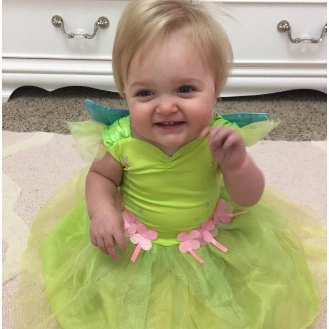 Tinkerbell Halloween costume for baby girls