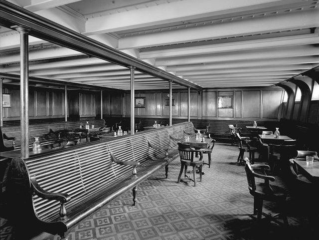 Titanic third-class public rooms
