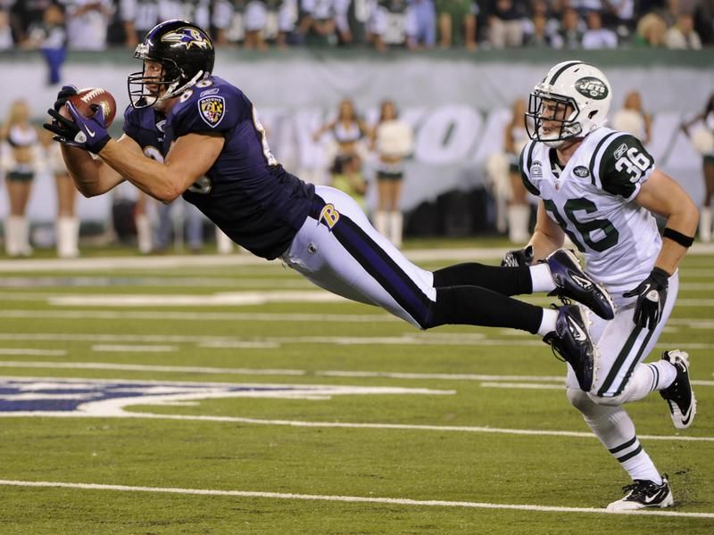 Todd Heap with the Baltimore Ravens