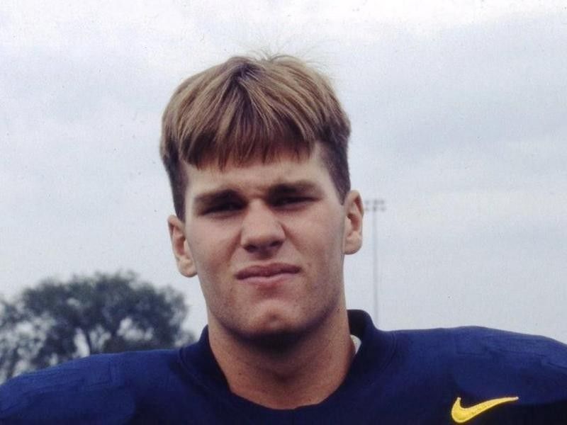 Tom Brady as a freshman at Michigan