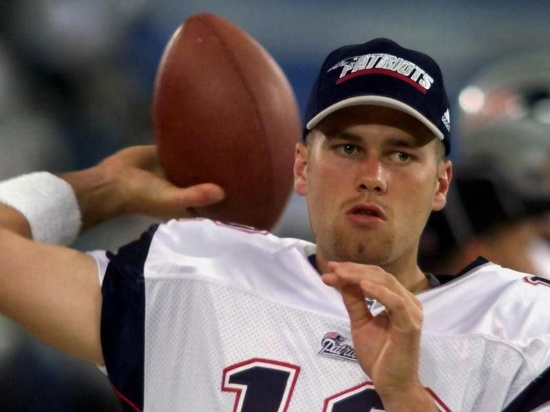 Tom Brady as a Rookie in 2000