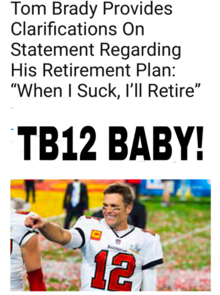 Tom Brady retirement meme