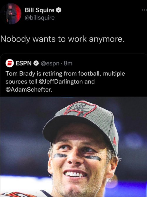 Tom Brady retiring meme