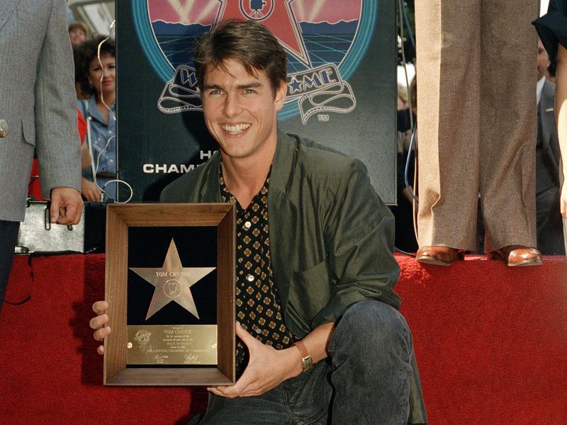 Tom Cruise with Walk of Fame star