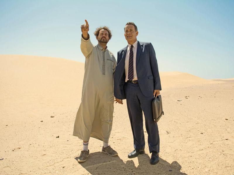 Tom Hanks and Omar Elba