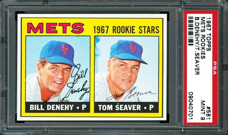Tom Seaver and Bill Denchy 1967 Topps Card