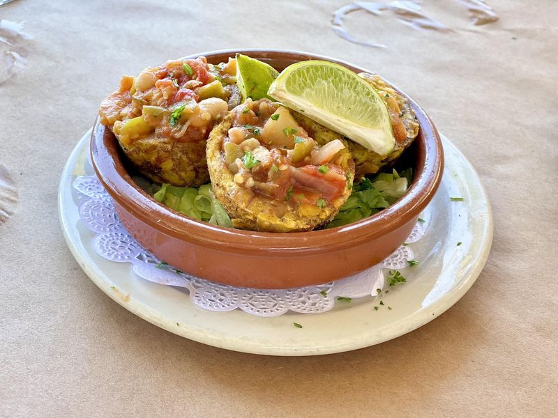 Tostones at Salitre Mesón Costero