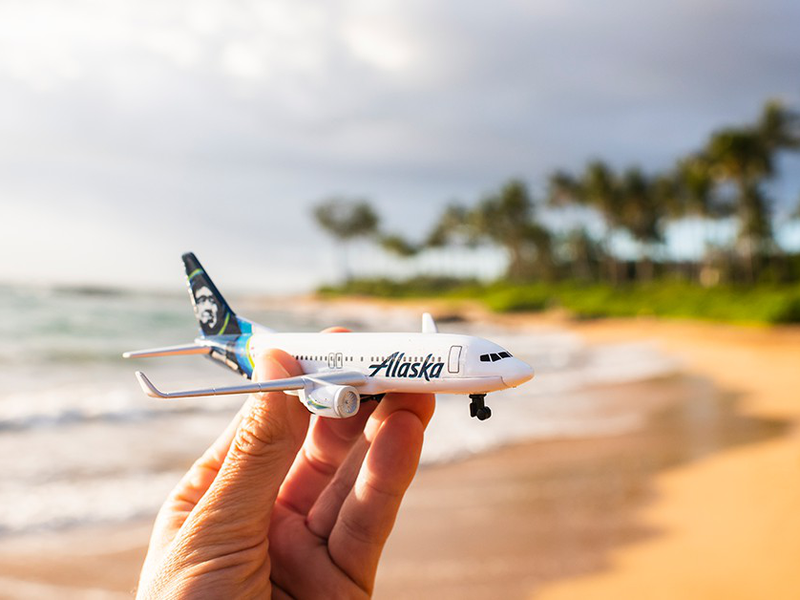 Toy of Alaska Airlines aircraft